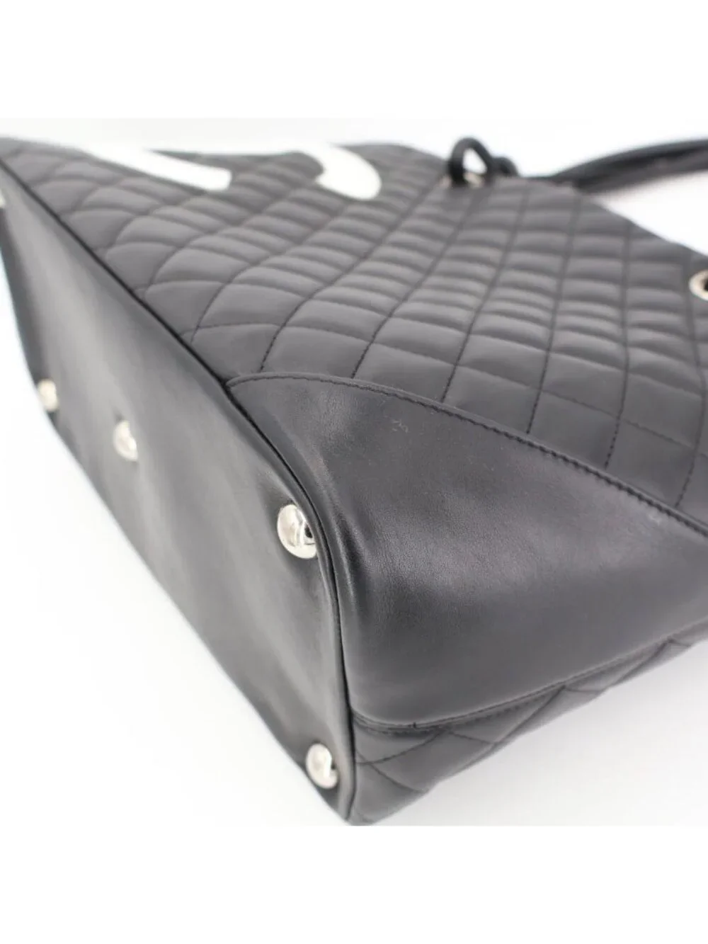 Chanel Cambon Line CC Logo Large Tote Shoulder Bag
